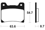 Tecnium Street Performance Sintered Metall Bremsbeläge - MF55 1022799