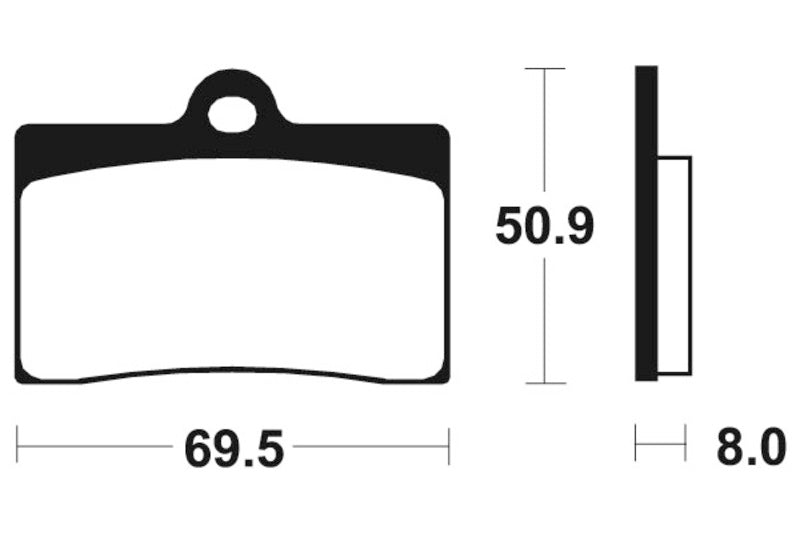 Tecnium Street Performance Sintered Metal Brake Pads - MF66 1022802