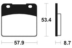 Tecnium Street Performance Sintered Metall Bremsbeläge - MF77 1022805