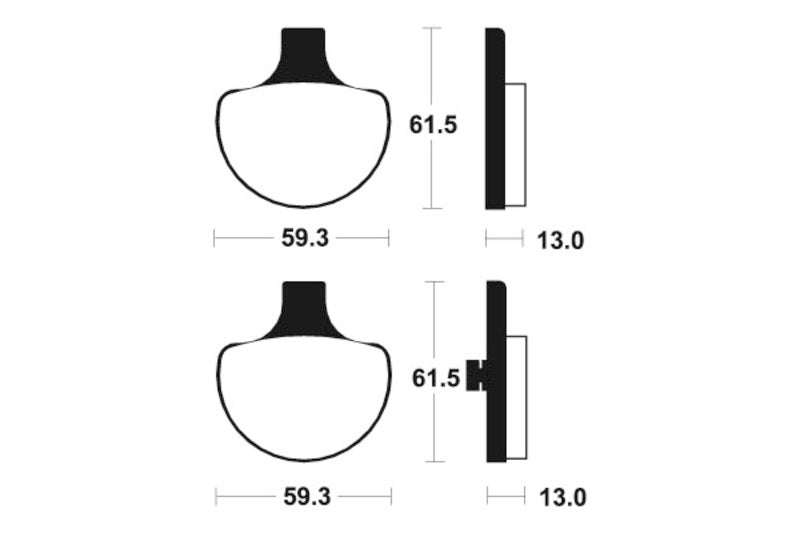 Tecnium Street Performance Sintered Metall Bremsbeläge - MF79 1022806