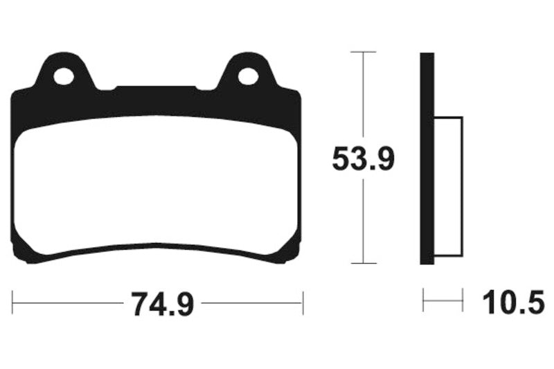 Tecnium Street Performance Sintered Metall Bremsbeläge - MF90 1022807