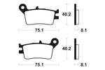 TECNIUM MX/ATV Sinterd Metallbremsbeläge - MO129 1022841