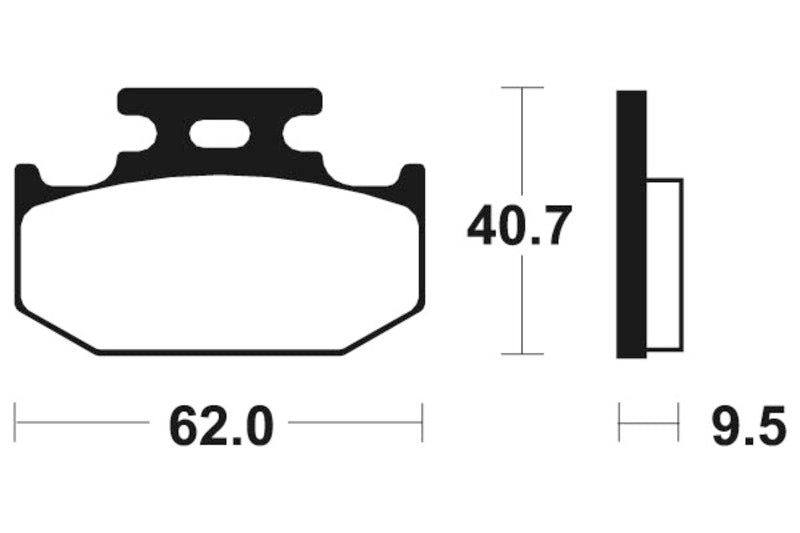 TECNIUM MX/ATV Sintered Metall Bremsbeläge - MO148 1022847