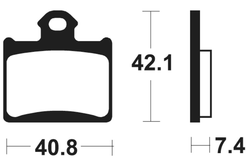 TECNIUM MX/ATV Sintered Metall Bremsbeläge - MO372 1022898