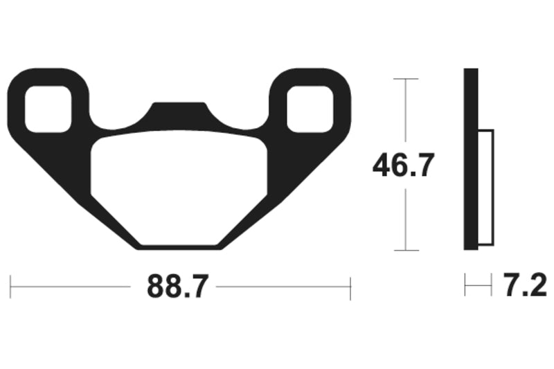 TECNIUM MX/ATV Sintered Metall Bremsbeläge - MO406 1022905