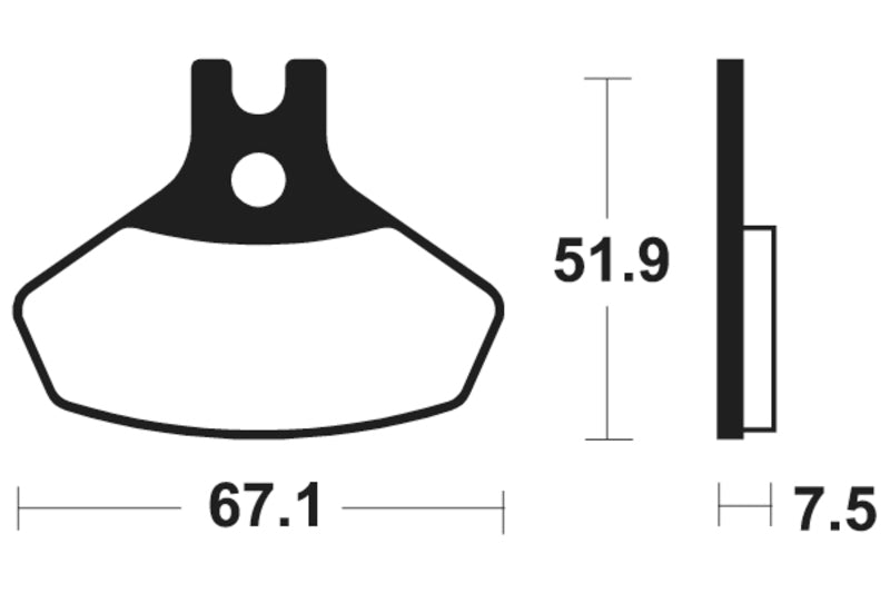 TECNIUM MX/ATV Sintered Metall Bremsbeläge - MO407 1022906