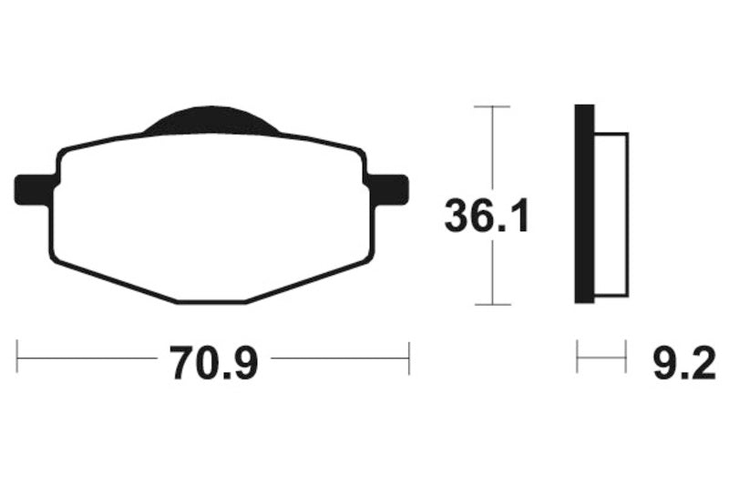 TECNIUM MX/ATV Sintered Metall Bremsbeläge - MO75 1022918