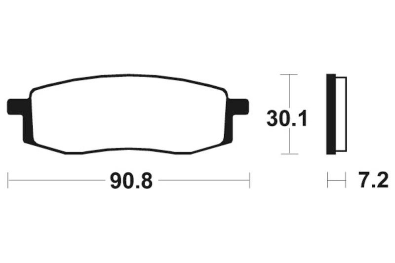 TECNIUM MX/ATV Sintered Metall Bremsbeläge - MO80 1022920