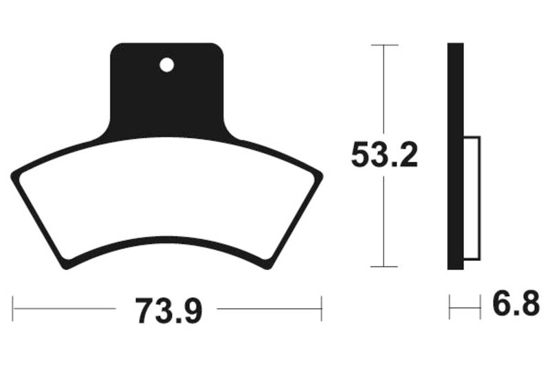 TECNIUM MX/ATV Sintered Metall Bremsbeläge - MOA255 1022930