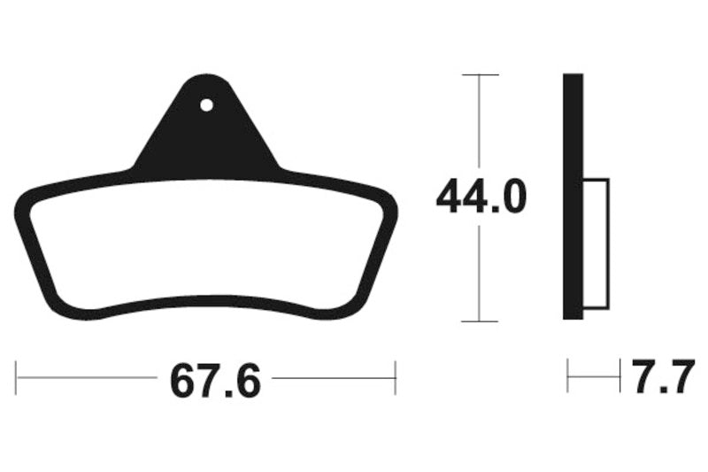 TECNIUM MX/ATV Sintered Metall Bremsbeläge - MOA258 1022933