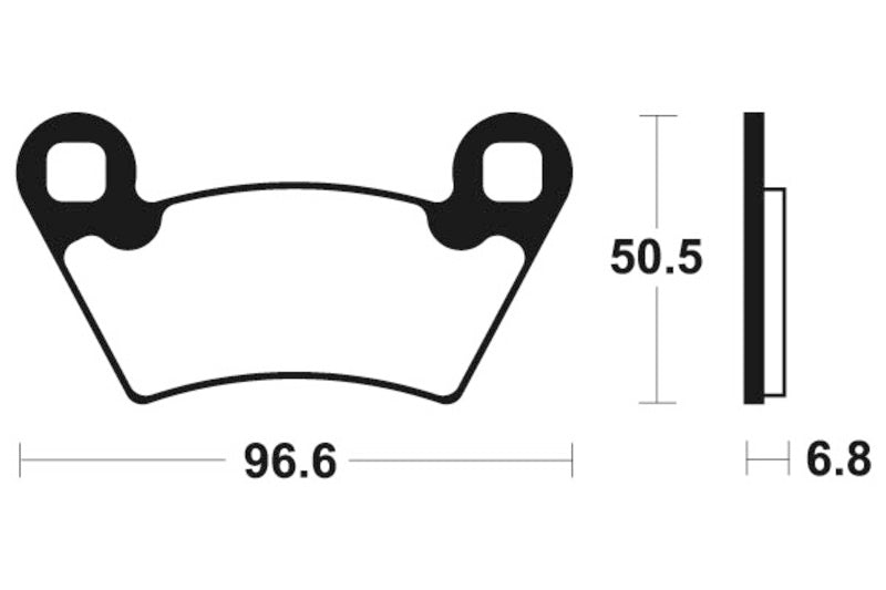 TECNIUM MX/ATV Sintered Metall Bremsbeläge - MOA300 1022935