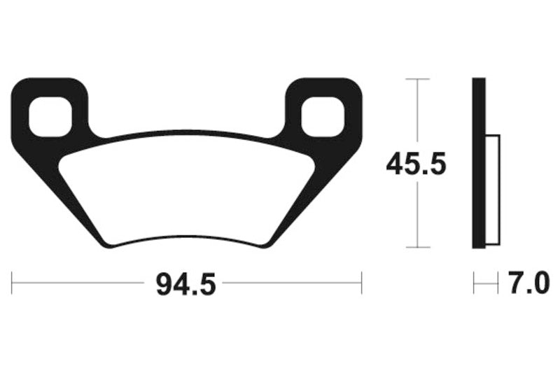 TECNIUM MX/ATV Sintered Metall Bremsbeläge - MOA322 1022936