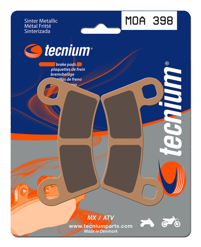 Tecnium MX/ATV Sintered Metal Brake Pads - MOA398 1022939