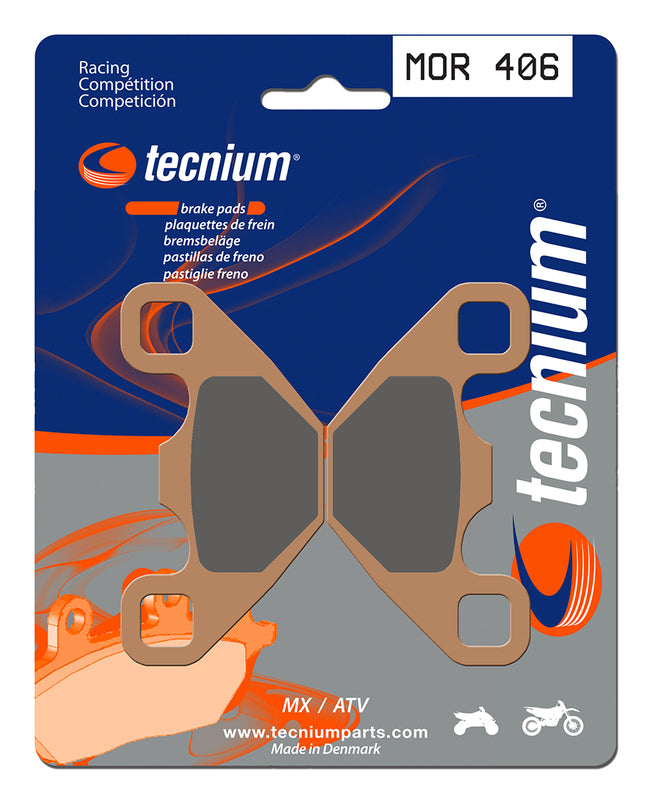 Tecnium Racing MX/ATV gesinterte Metallbremsbeläge - Mor406 1023009