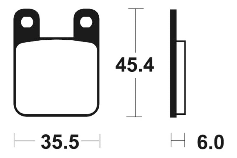 TECNIUM RACING MX/ATV Sintered Metall Bremsbeläge - Mor59 1023020