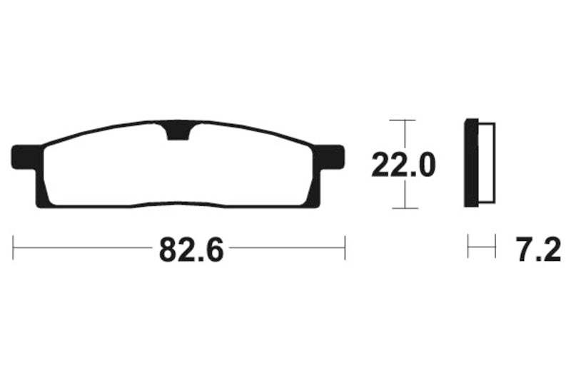 TECNIUM RACING MX/ATV Sintered Metall Bremsbeläge - Mor89 1023029