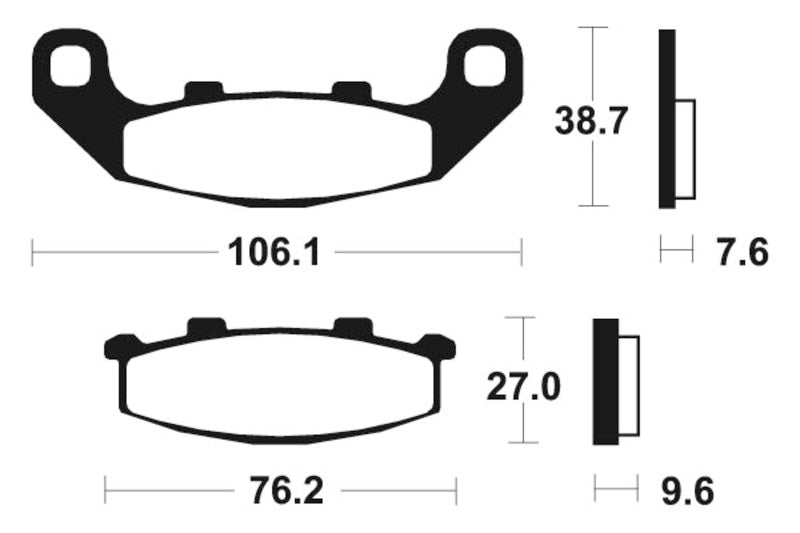 Tecnium Street Performance Sintered Metall Bremsbeläge - MR115 1023035