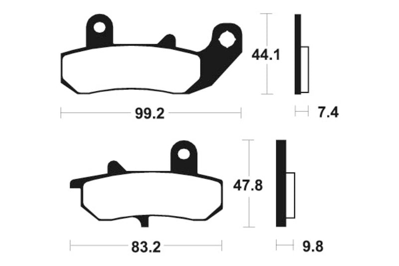 Tecnium Street Performance Sintered Metall Bremsbeläge - MR135 1023040