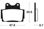 Tecnium Street Performance Sintered Metal Brake Pads - MR70 1023098