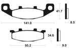 Tecnium Street Performance Sintered Metall Bremsbeläge - MR97 1023105