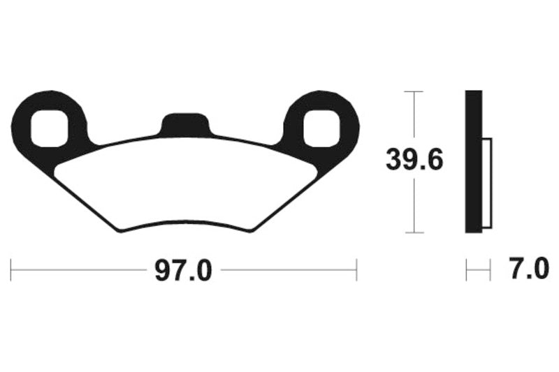 Tecnium Maxi Scooter Sintered Metall Bremsbeläge - MSS216 1023188