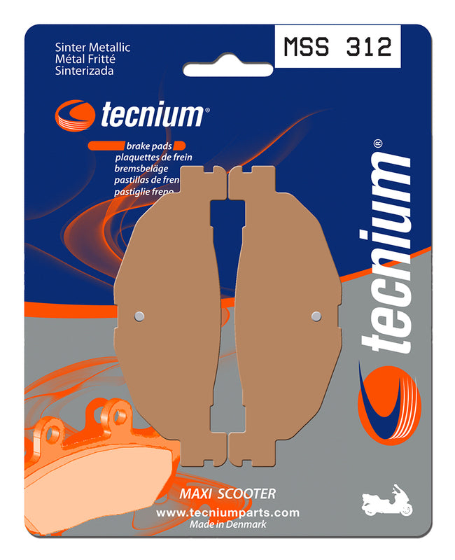 Tecnium Maxi Scooter Sintered Metal Brake Pads - MSS312 1023210