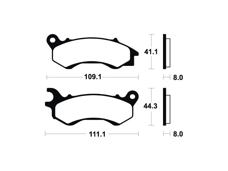 Tecnium Maxi Scooter Sintered Metall Bremsbeläge - MSS373 1023222