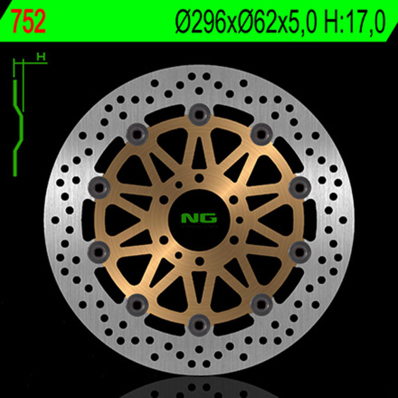 Ng Bremsscheibe Runde 752