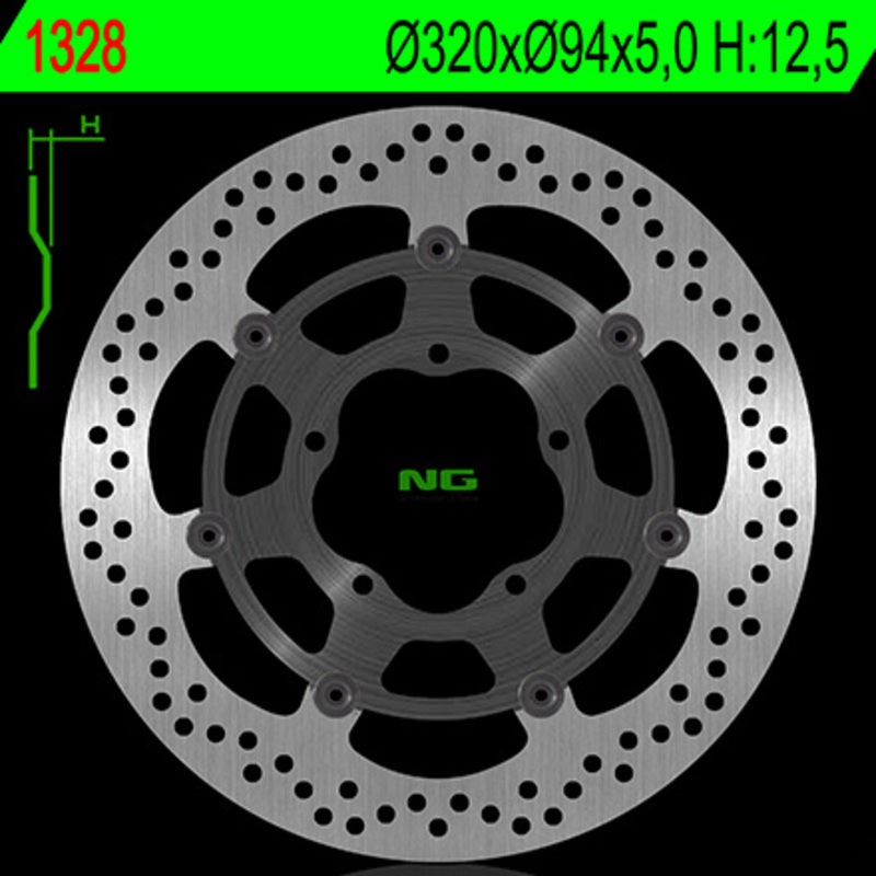 Ng brake disc round 1328