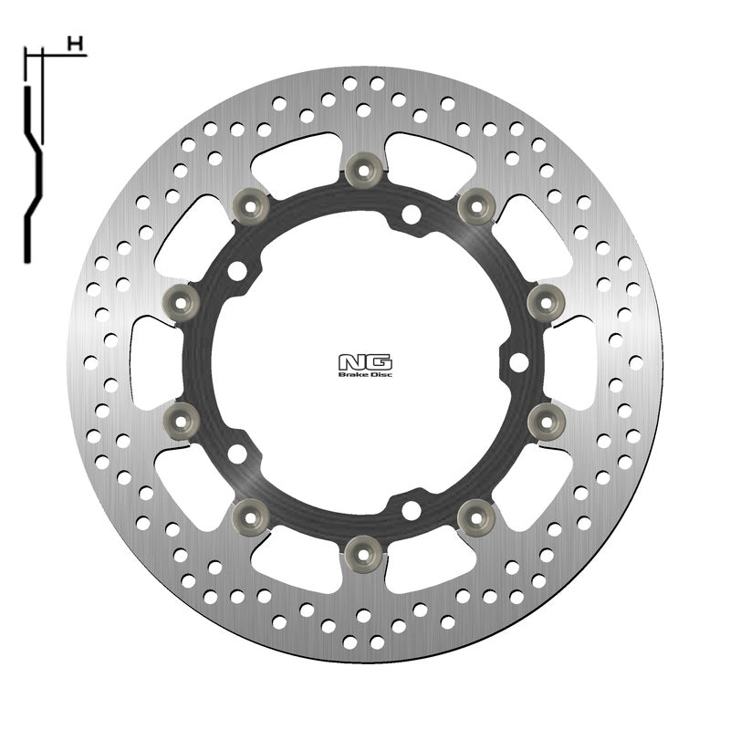 Ng brake disc round 1708g