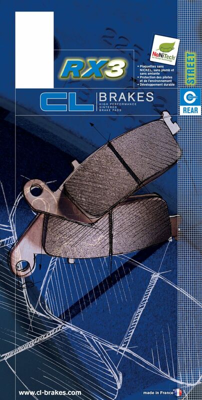 CL BRAKES Street Gesinterte Metallbremsbeläge - 2281RX3 2281RX3 