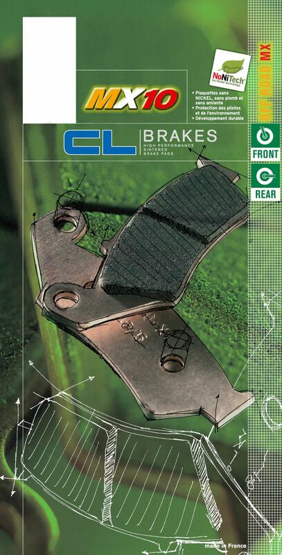 CL BRAKES Off-Road Sintered Metal Brake pads - 2306MX10 2306MX10