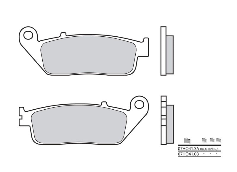 BREMBO Street Sintered Metal Brake pads - 07HO41LA 07HO41LA