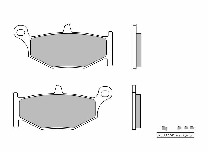 BREMBO Street Sintered Metal Brake pads - 07SU32SP 07SU32SP