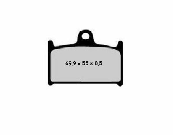 NISSIN Street Halbmetallische Bremsbeläge - 2P-208NS 2P-208NS 