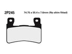 NISSIN Straßen-/Gelände Sintermetall-Bremsbeläge - 2P-245ST 2P-245ST 