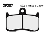 NISSIN Straßen-/Gelände Sintermetall-Bremsbeläge - 2P-287ST 2P-287ST 