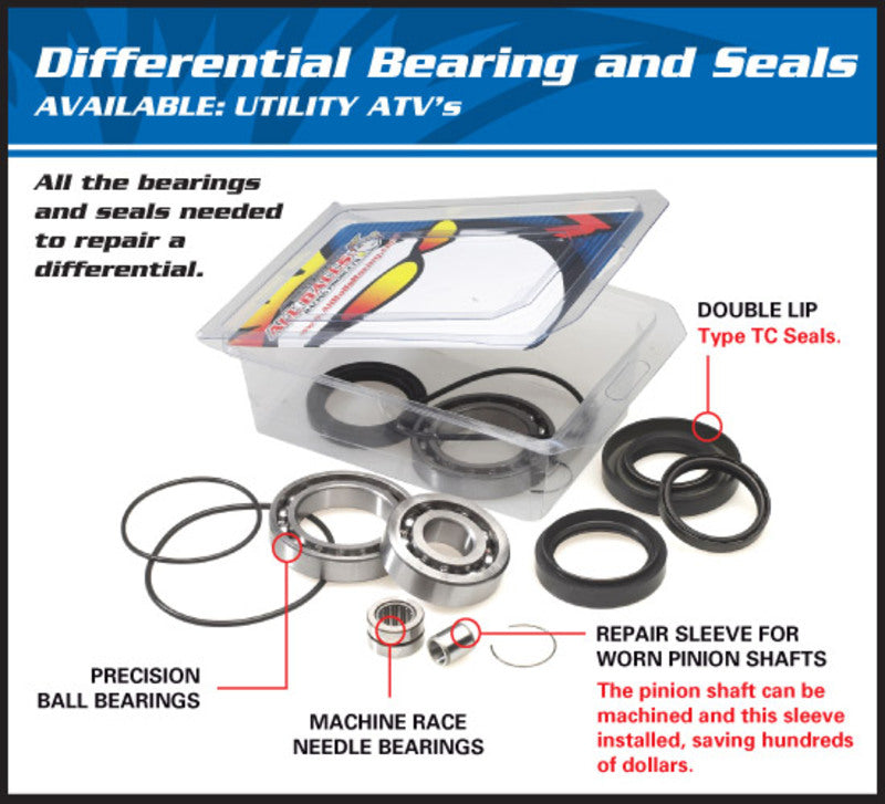 ALL BALLS Rear Differential Bearing & Seal Kit Yamaha 25-2074