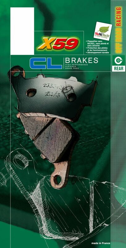 CL BRAKES Off-Road Sintermetall-Bremsbeläge - 1244X59 1244X59 