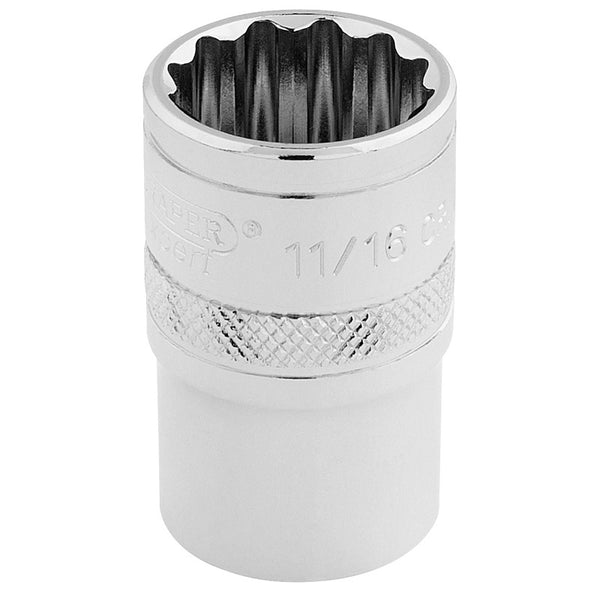 DRAPER 1/2 '' DRIVE SOCES 12 POINTS 11/16 '' 33644.0