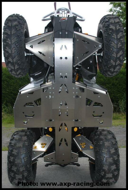 AXP Central Skid Plate - Aluminum 6mm Can -Am Renegade G2 AX1220