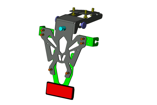 V PARTS Kennzeichenhalter Schwarz Honda CB650F C8-SPH024 
