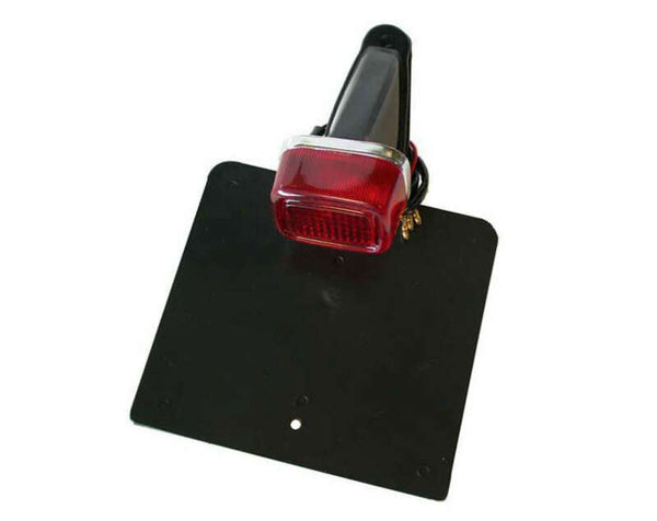 V PARTS Rücklicht mit Kennzeichenhalter Schwarz Yamaha TY Typ Universal L15-109 
