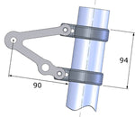 LSL Clubman Headlight Bracket Kit With indicator holder For USD Fork Stainless Steel Universal Ø53/55mm 143LT53-55VB