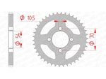 AFAM STAEL STAHRE HINTER -Kettenrad 10229 - 428