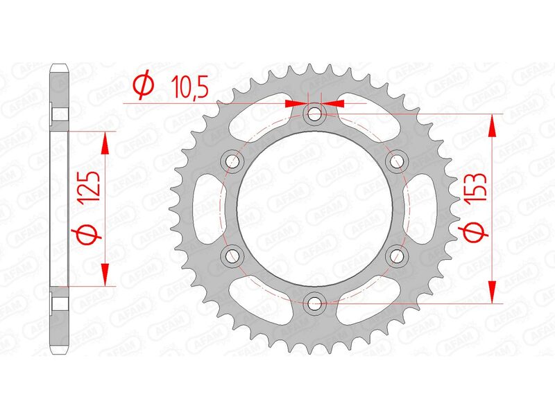 Afam Steel Standard Heckspropet 10320 - 520