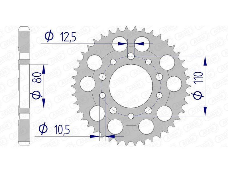 Afam Aluminium Ultra -Light Heckspropet 11605 - 530