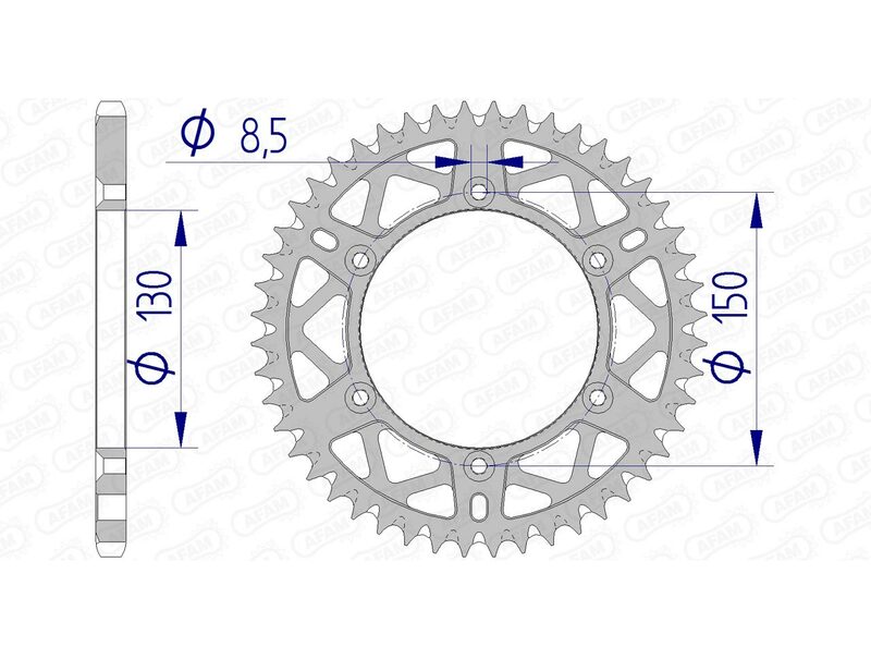 Afam Aluminium Ultra-Licht selbstverpacktes hinteres Spropet 13323-520