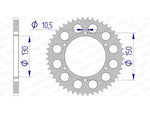 Afam Aluminium Heck -Spoket 13604 - 520