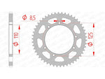 AFAM STAEL STAHRE HINTER -Kettenrad 14109 - 420